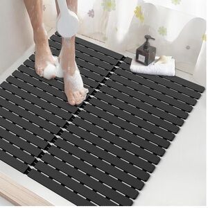Black Premium Safety Shower Mat